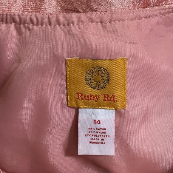 Ruby Rd Shirt Jacket Womens Size 14 Pink Cargo Utility Pocket Casual Shacket Top - Picture 5 of 8